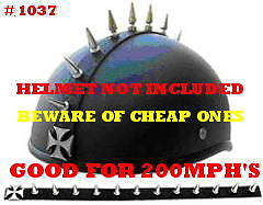 bike helmet with spikes motorcycle helmets peel stick Metal Helmet Spike Strips harley davidson – RydeWear.com