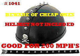 Metal Motorcycle Helmet Peel and Stick Spike Strips Mohawks Click For More Styles