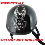 Helmet Bling Rhinestone Sticker Patches Click For More Styles