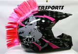 Velcro Motorcycle Dirtbike Peel Stick Helmet Mohawks Click For More Colors