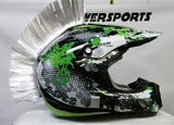 Velcro Motorcycle Dirtbike Peel Stick Helmet Mohawks Click For More Colors