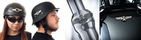Peel and Stick Metal Motorcycle Custom Helmet Bike Roadwings Click For More Styles